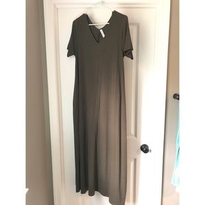Olive color Maxi dress